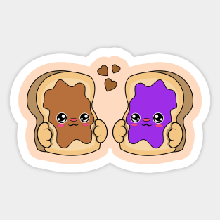 All i need is bread jam and peanut butter, Kawaii bread jam and peanut butter. Sticker